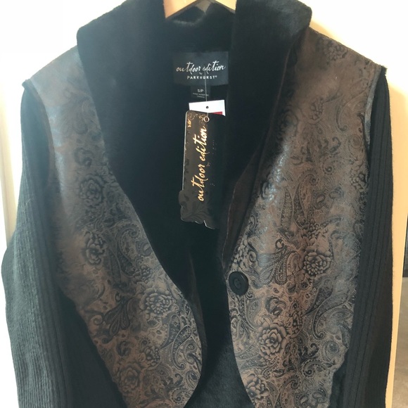 NWT Parkhurst Outdoor Edition Brown & Black Jacket - Picture 2 of 7